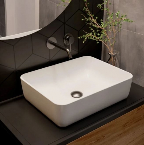 Смеситель для умывальника AQUAme Siena графит