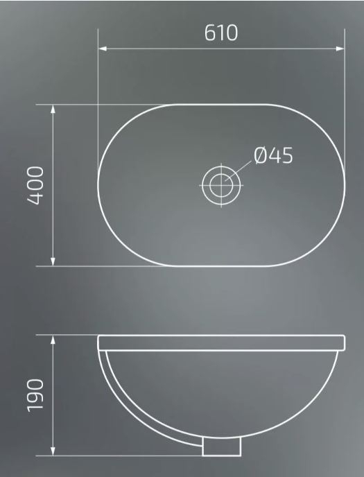 Умывальник Gid 60*40