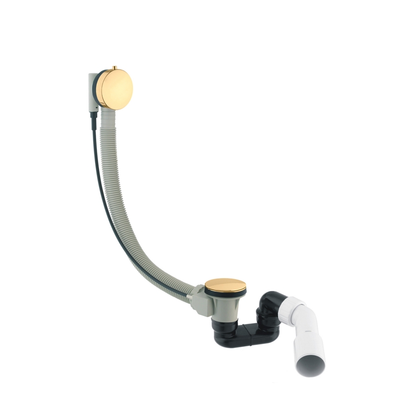 Omnires сифон CGS перелива и стока для ванны, золото брашированное