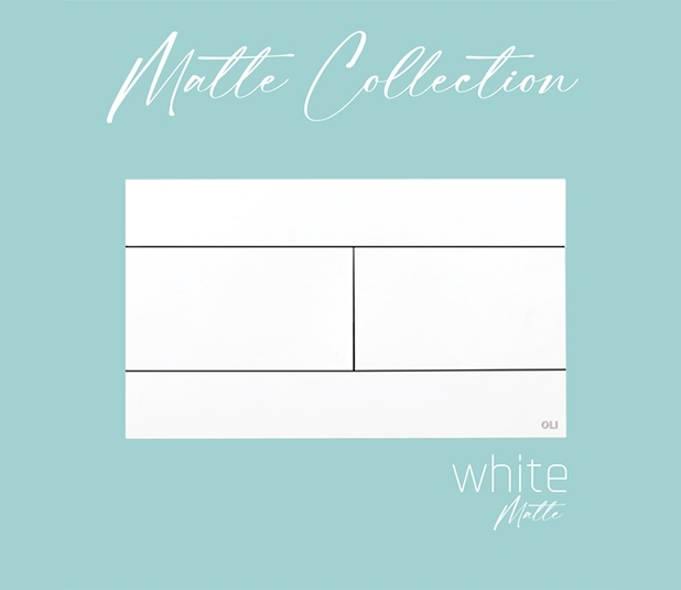 Кнопка смыва механическая OLI Slim белый матовый