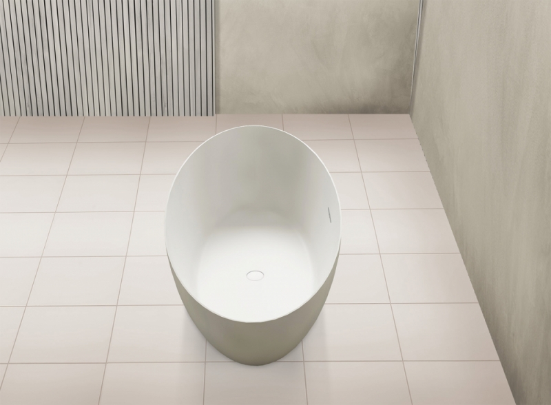 Ванна из искусственного камня ABBER Stein белая 170*80