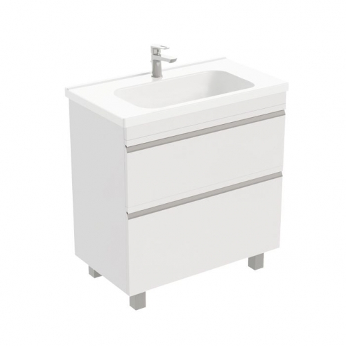 Тумба напольная Laparet VENUS под умыв-к Creavit Ideal, УЛЬТРА белый глянец