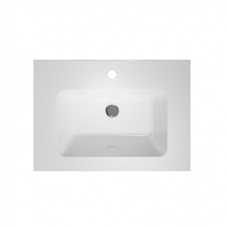 РАКОВИНА PIANO ПОДВЕСНАЯ/МЕБЕЛЬНАЯ 65*46, БЕЛАЯ ГЛЯНЦЕВАЯ