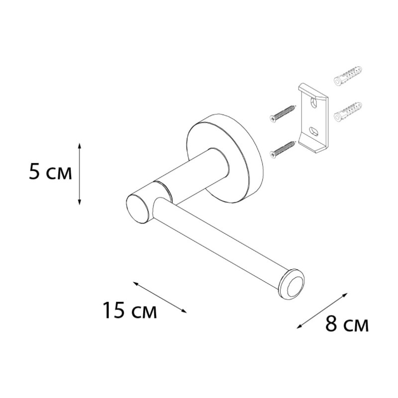Держатель бумаги Fixsen Comfort Black