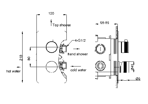 ДУШЕВОЙ КОМПЛЕКТ BOHEME CELL нержавеющая сталь