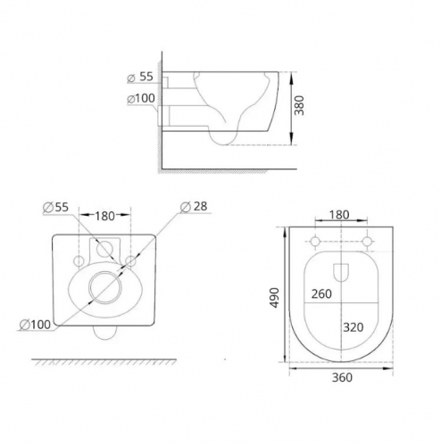 Унитаз Stella Tornado 49*36 с сидением в комплекте