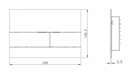КНОПКА МЕТАЛЛИЧЕСКАЯ BOHEME ДЛЯ ИНСТАЛЛЯЦИИ TECE сатин