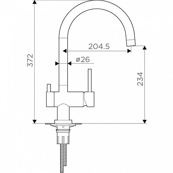 Смеситель OMOIKIRI Yamada-BL 