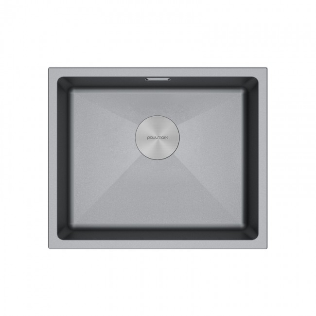 КУХОННАЯ МОЙКА PAULMARK LUMI 55UNI (СЕРЫЙ/СЕРЫЙ МЕТАЛЛИК)