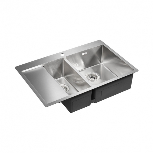Кухонная мойка PAULMARK KRONER 78/2SF, нержавеющая сталь