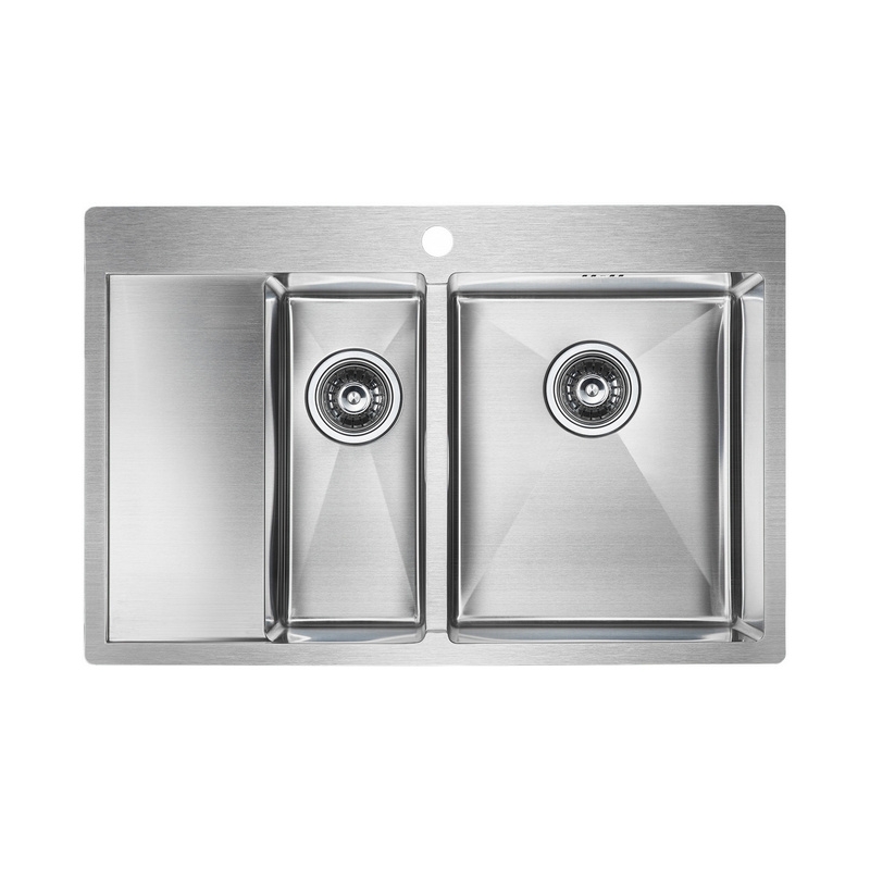 Кухонная мойка PAULMARK KRONER 78/2SF, нержавеющая сталь