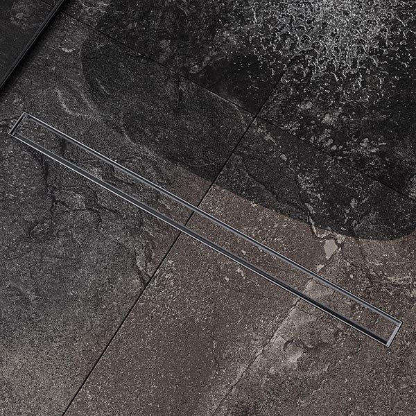 Душевой лоток Roxen Supra оружейная сталь