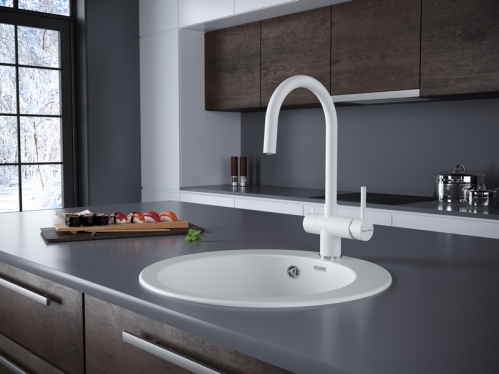 СМЕСИТЕЛЬ PAULMARK HELLER  (БЕЛЫЙ/БЕЛЫЙ МАТОВЫЙ)