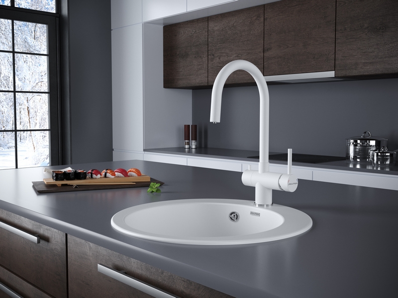 СМЕСИТЕЛЬ PAULMARK HELLER  (БЕЛЫЙ/БЕЛЫЙ МАТОВЫЙ)