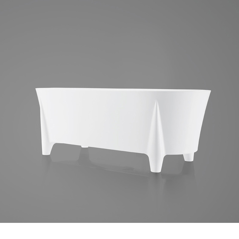 Акриловая ванна BelBagno со сливом-переливом, модель на ножках,1700