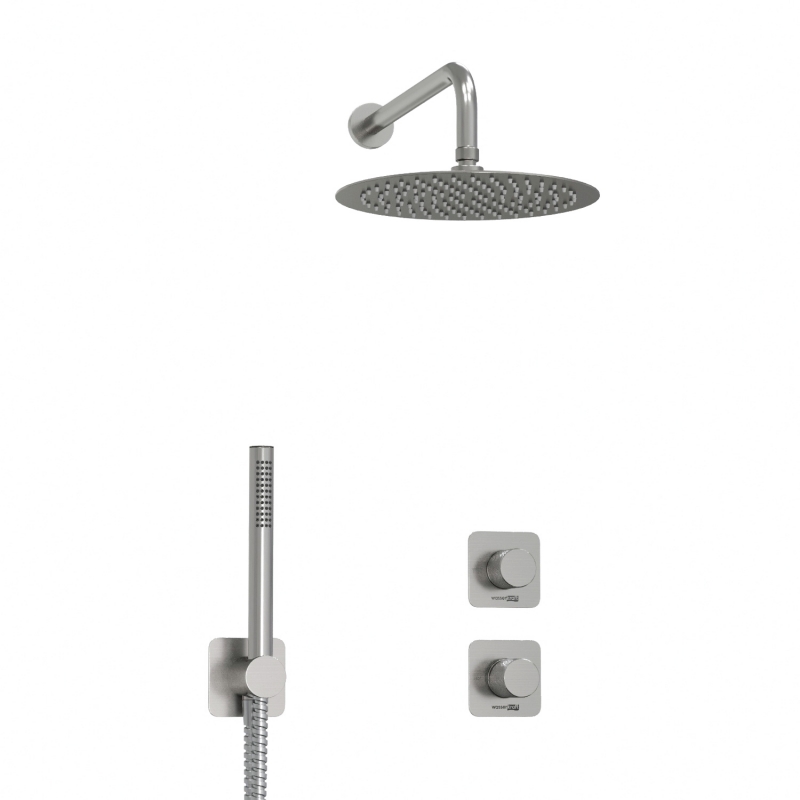 Встраиваемый комплект для душа с верхней душевой насадкой и лейкой Wasserkraft Tauber