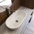 Раковина каменная Holbi Mercury, 64x35, из Solid Surface (white)