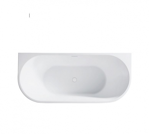 Акриловая ванна ABBER  пристенная белая 170*75
