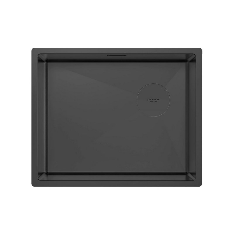 Кухонная мойка PAULMARK NEXT-SKEW 54 UNI  (черный/черный матовый)