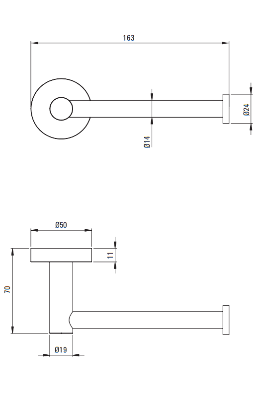 Deante Jasmin Держатель туалетной бумаги настенный