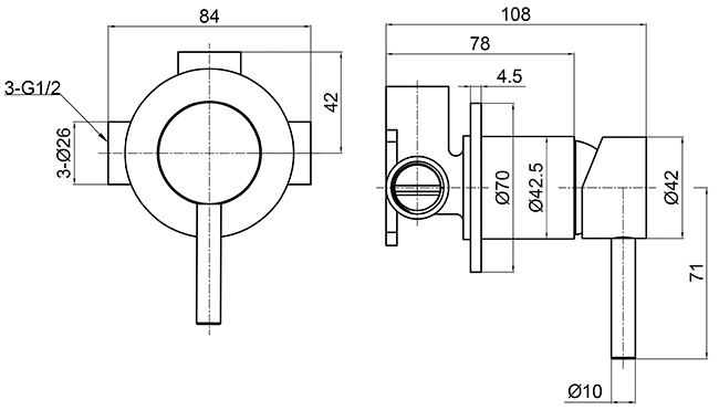 Комплект  AQUAme Siena ручной душ, дежатель, смеситель, брашированное золото