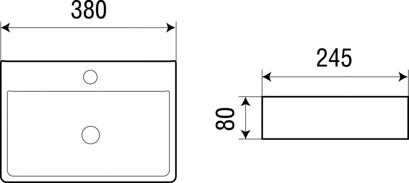 Умывальник Welt-Wasser подвесной 36*25