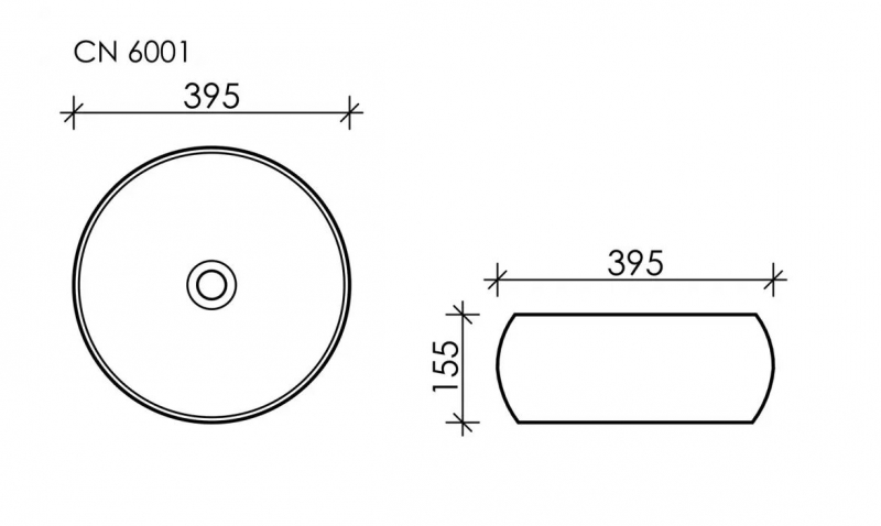 Умывальник CeramicaNova Element 40*40