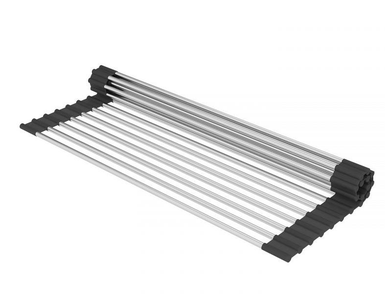 Кухонная мойка Roxen Uno  PVD (графит) под столешницу с ролл-матом и дозатором