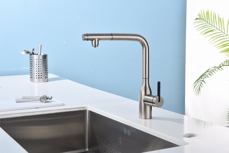 Смеситель PAULMARK VIPER , (стальной/нержавеющая сталь)