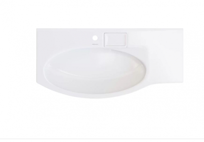 Умывальник на тумбу  KERAMA MARAZZI Riva правый 100