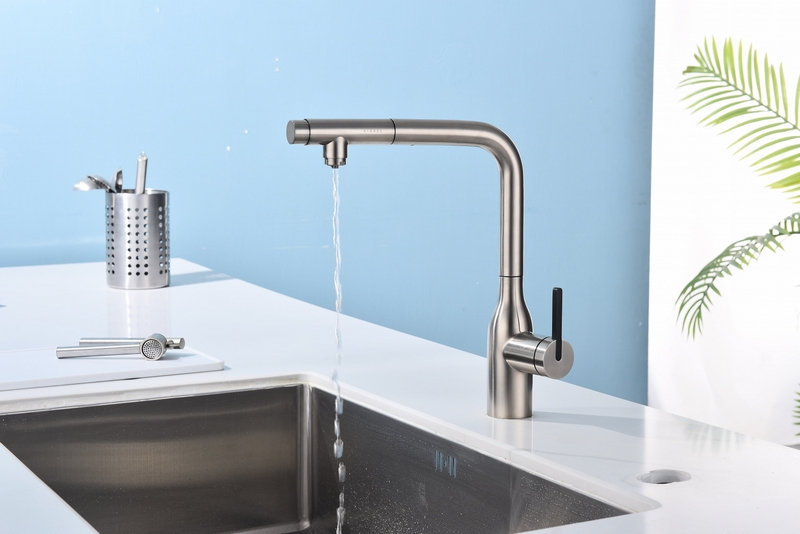 Смеситель PAULMARK VIPER , (стальной/нержавеющая сталь)