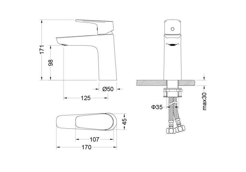 Смеситель для раковины AQUATEK Бетта