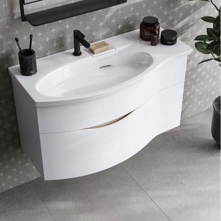 Умывальник на тумбу  KERAMA MARAZZI Riva правый 100