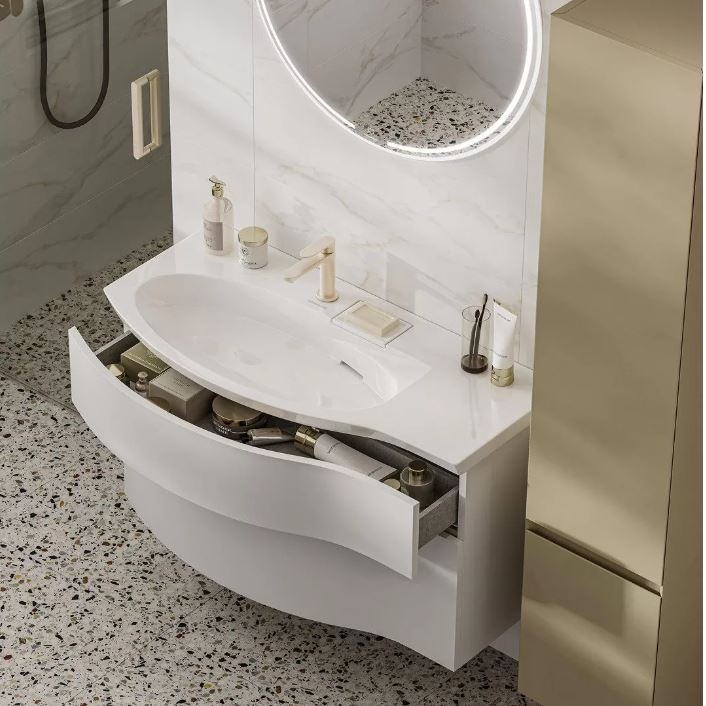 Умывальник на тумбу  KERAMA MARAZZI Riva правый 100