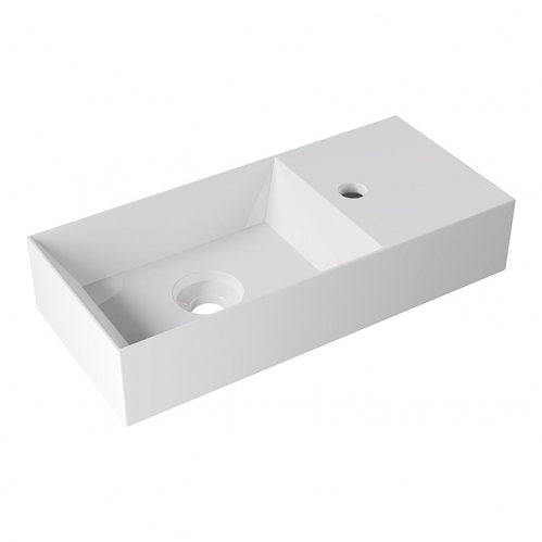 Alice Spy Раковина 55x25х11см., накладная/подвесная, 1 отв., белый глянцевый