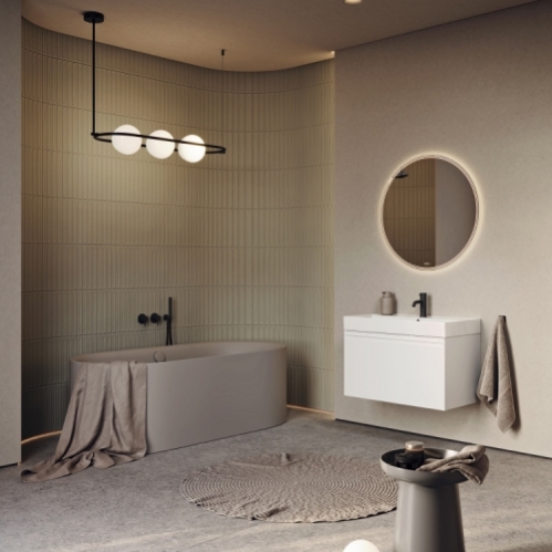 Aqwella Pure тумба с умывальником, шириной 81 см, цвет белый