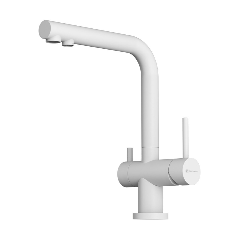 Смеситель для кухни Omoikiri Nagano-P-WH белый мат