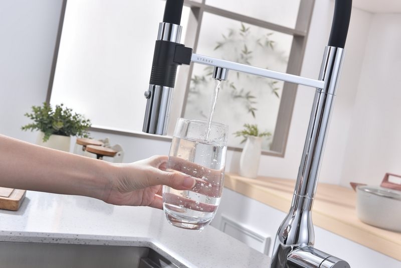 СМЕСИТЕЛЬ PAULMARK MAGNETO ONE ХРОМ/ЧЕРНЫЙ