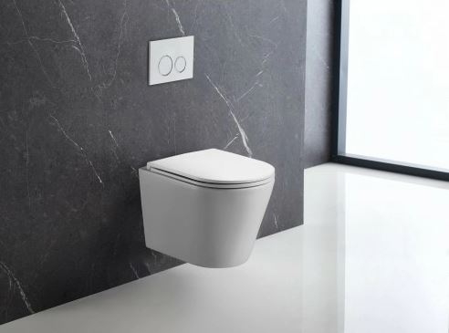 Подвесной унитаз безободковый Terminus Классик 540х365 белый