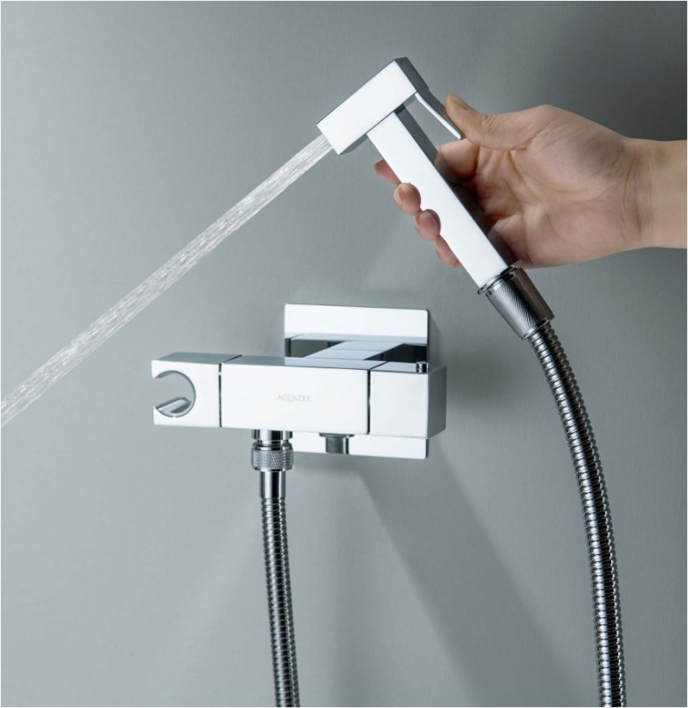 Комплект для гигиенического душа термостатический встроенный  AQUATEK Либра