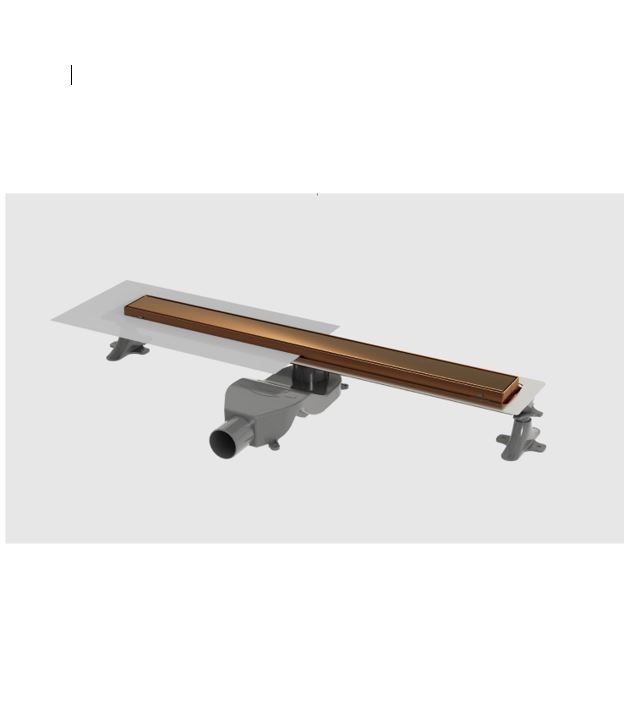 Душевой лоток Premium Linear 80см нерж.сталь BRUSHED BRONZE