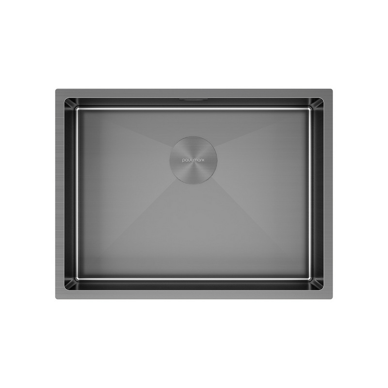 КУХОННАЯ МОЙКА PAULMARK NEXT-580 вороненая сталь