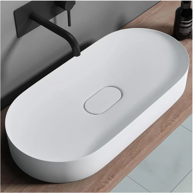 Умывальник Rea Iris 71*35, белый матовый