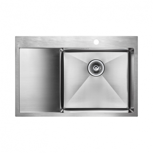 Кухонная мойка PAULMARK KRONER 78F (стальная/брашированная сталь)