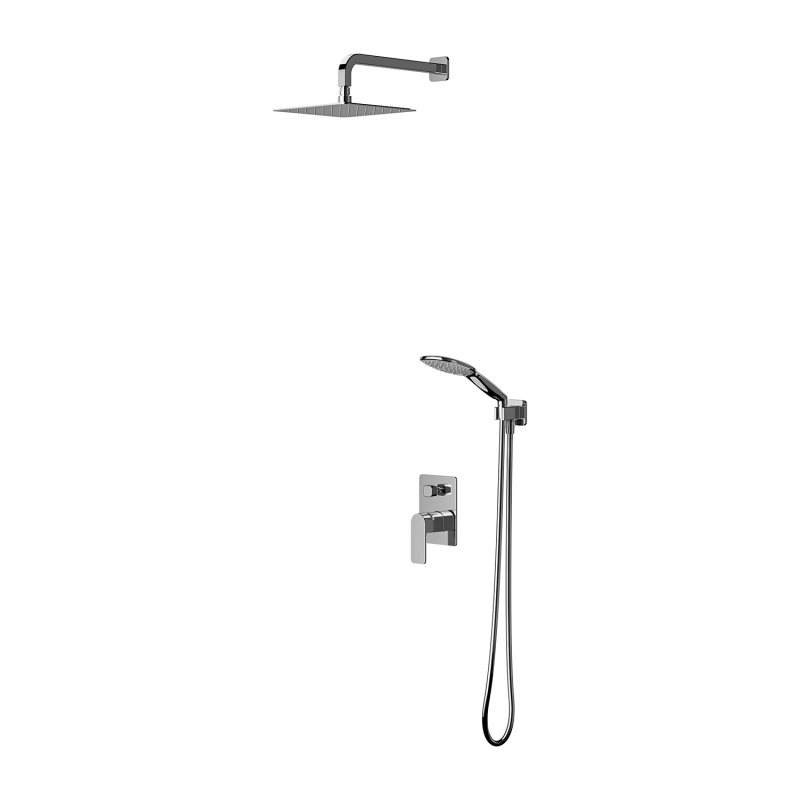 Душевая система скрытого монтажа для душа Omnires Baretti, хром