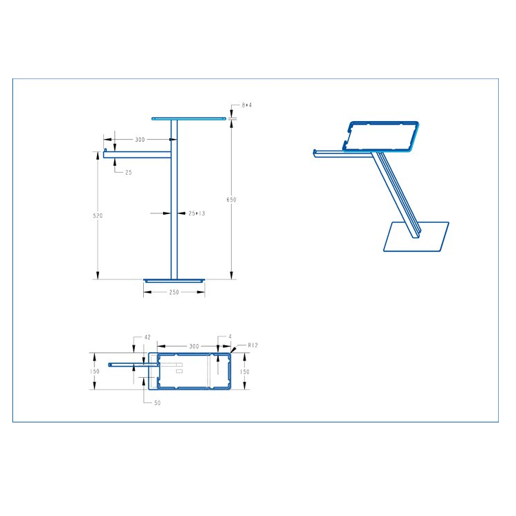 Стойка напольная Boheme Chrome с полкой и полотенцедержателем, хром