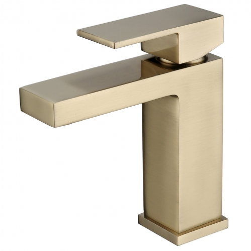 Смеситель ABBER Daheim  для раковины, золото брашированное