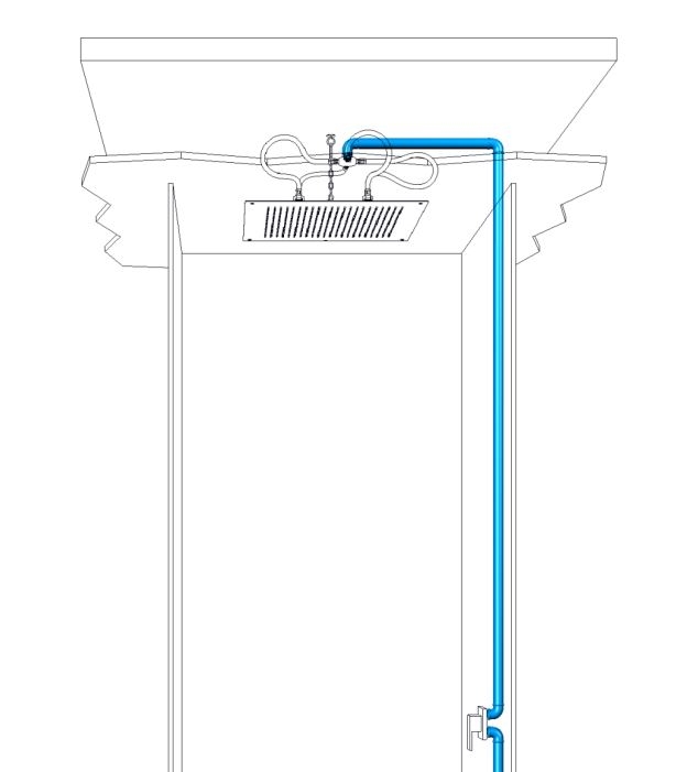MYDREAM CARIMALI потолочная душевая лейка, 410x410 mm