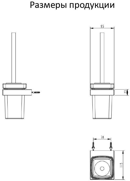 Настенный ёршик для унитаза Grocenberg 