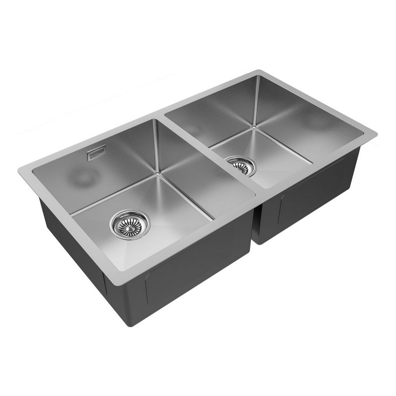 Кухонная мойка PAULMARK GERBERG 78/2 UNI (стальной/брашированная сталь)